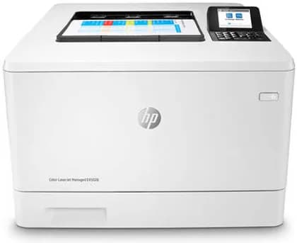 HP E45028d Color LaserJet Managed, Up to 27 ppm Print Speed, Up to 600x600 DPI, 6.85cm Non-Touch Control Panel with 24 Keypad, Automatic Two-Sided Printing, White | E45028dn