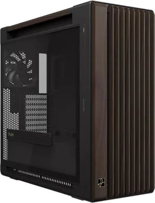 ASUS ProArt PA602 Walnut Wood Edition Case, Tempered Glass Panel, 2x 200mm & 1x 140mm Pre-Installed Fans, Up to 420mm Radiator & 6x Fan Support, Removable Dust Filters, Black | 90DC00J0-B09030