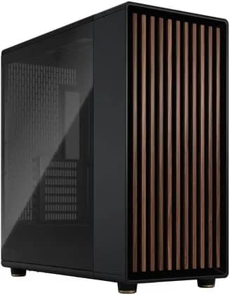 Fractal North XL E-ATX Mid Tower Computer Case, Tempered Glass Side Panel, 3x Aspect 140mm PWM Included, Up to 420mm Radiator 7x Fans Support, Dust Filters, Type-C, 2x USB 3.0, Black | FD-C-NOR1X-02