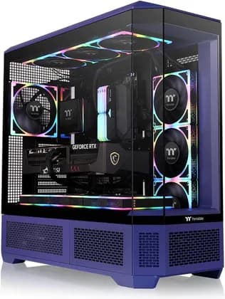 Thermaltake View 600 TG Full Tower Chassis, Premium E-ATX Gaming Case with 4 Tempered Glass Panels, 420mm Radiator Support & High-Airflow Design, Future Dusk | CA-11H-00FNWN-00