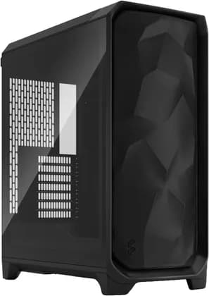 Fractal Design Meshify 3 ATX Mid Tower Computer Case, 3x Momentum 14 Fans, Up to 360mm Radiator & 6x Fan Support, Cable Organizers, Light Tint Glass Panel, Black | FD-C-MES3A-02