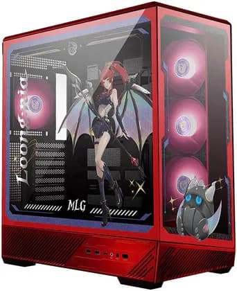 MSI PANO 130R MLG Edition Mid-Tower Computer Case, 4x 120mm Pre-Installed Fans, Up to 360mm Radiator & 10x Fan Support, Support Back-Connect Motherboard | PANO-130R-MLG