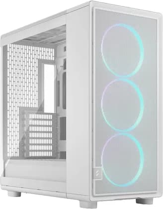 Fractal Epoch XL ATX Computer Case, Tempered Glass Panel, 3x Momentum 14 RGB Pre-Installed Fans, Up to 360mm Radiator & 7x 120mm Fan Support, Top, Front & PSU Dust Filters, White | FD-C-EPO1X-05