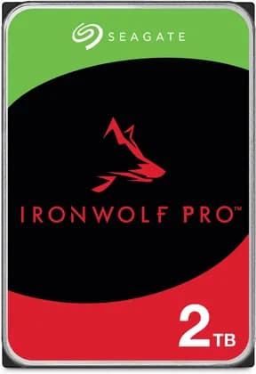 Seagate 2TB IronWolf Pro Internal Hard Drive, SATA 6Gb/s Interface, 256MB Cache, 7200 RPM Spindle Speed, 226MB/s Transfer Rate, 2,000,000 Hours MTBF, CMR Recording Technology | ST2000NT001