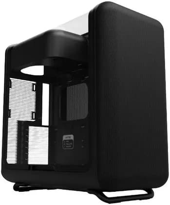 HYTE X50 Modern Performance ATX Mid-Tower PC Gaming Case, Full-Coverage Micro-Mesh, Up to 10 Fans x 120mm, 1x 3.5" HDD and 2x 2.5" SSD, Pitch Black | CS-HYTE-X50G-BB