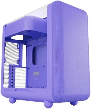 HYTE X50 Modern Performance ATX Mid-Tower PC Gaming Case, Full-Coverage Micro-Mesh, Up to 10 Fans x 120mm, 1x 3.5" HDD and 2x 2.5" SSD, Taro Milk | CS-HYTE-X50G-TM