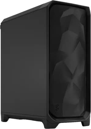 Fractal Design Meshify 3 ATX Mid Tower Computer Case, 3x Momentum 14 Fans, Up to 360mm Radiator & 6x Fan Support, Cable Organizers, Industrial Steel Panel, Black | FD-C-MES3A-01