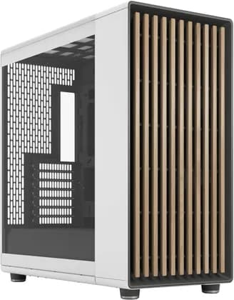 Fractal North XL E-ATX Mid Tower Computer Case, Tempered Glass Side Panel, 3x Aspect 140mm PWM Included, Up to 420mm Radiator 7x Fans Support, Dust Filters, Type-C, 2x USB 3.0, White | FD-C-NOR1X-06