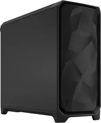 Fractal Design Meshify 3 XL Full Tower Computer Case, 3x Momentum 14 Fans, Up to 420mm Radiator & 10x Fan Support, Cable Organizers, Industrial Steel Panel, Solid Black | FD-C-MES3X-01