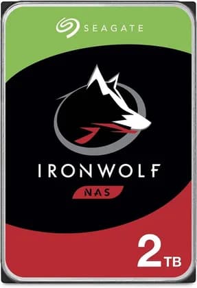 Seagate 2TB IronWolf SATA III 3.5" Internal NAS HDD, Up to 180Mbps Data Transfer Rate, 256 MB Cache, 5400 rpm Speed, 1Mn Hours MTBF, Scalable 24x7, RAID Network Attached Storage | ST2000VN003