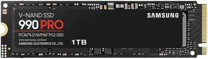 SAMSUNG 990 Pro 1TB NVMe M.2 Internal SSD, PCIe Gen 4.0 x4, NVMe 2.0 Interface, 7450 MB/s Sequential Read Speed, 6900 MB/s Sequential Write Speed, V-NAND 3-bit MLC | MZ-V9P1T0BW
