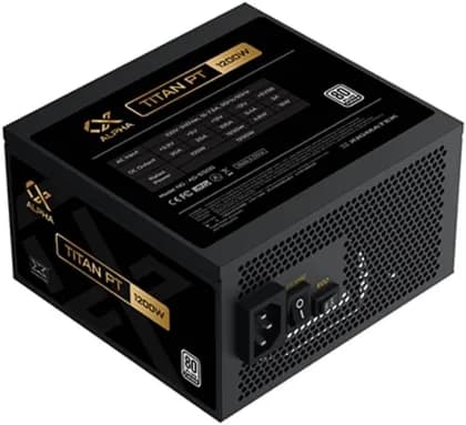 Xigmatek Titan PT 1200W Fully Modular Power Supply, 80 Plus Platinum , 12cm FDB Fan, LLC D2D & APFC, ATX 3.0 Factor, Japanese Capacitor, Support PCI-E Gen 5, UK Cord, Black | EN40597