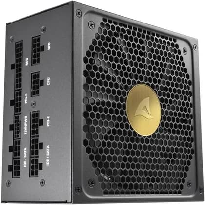 Sharkoon REBEL P30 Gold ATX 3.0 Full Modular Power Supply Unit, 1300W Power, 80 PLUS Gold Efficiency, LLC + DC/DC, 135mm FDB Fan, PCIe Gen5, HQ Japanese Capacitors, Black | 4044951038541