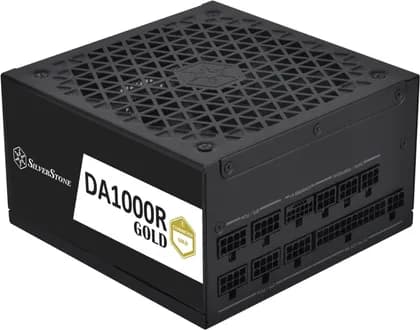 Silverstone DA1000R Fully Modular ATX Power Supply, Cybenetics Gold, 1000W Max Output Power, Gen5 12VHPWR PCIe Connector, 135mm Silent FDB Fan, Active PFC, Black | SST-DA1000R-GM
