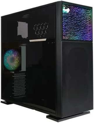 InWin N515 E-ATX Mid Tower Computer Case, 1x Pre-Installed Luna AL120 Fan, SECC, ABS, Tempered Glass Materials, Up to 385mm GPU & 360mm Radiator Support, Black | IW-CS-N515BLK-1AL120