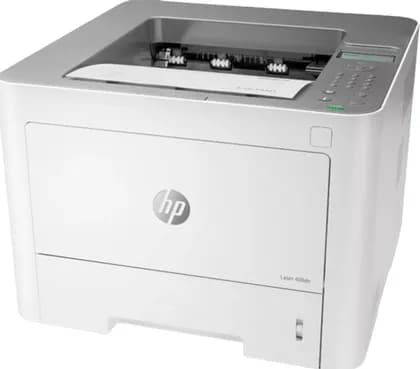HP 408DN Laserjet Monochrome Printer, 40ppm Print Speed Black, 1500-3500 Pages Monthly Duty Cycle, 1200 DPI, USB 2.0 Port, Built In Gigabit Ethernet, 150 Sheets Output Capacity, White | 7UQ75A