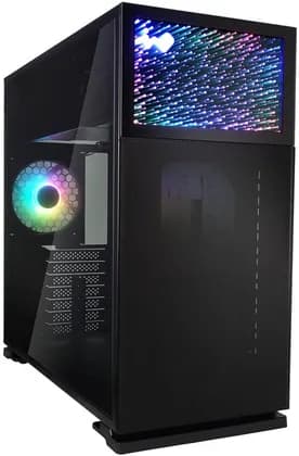 InWin N127 ATX Mid-Tower Computer Case, 1x Pre-Installed Luna AL120 Fan, SECC, ABS, PC, Tempered Glass Materials, Up to 370mm GPU & 360mm Radiator Support, Black | IW-CS-N127BLK-1AL120
