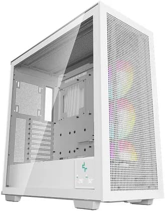 DeepCool Morpheus Full Tower ATX+ PC Case, Tempered Glass Side Panel, Up to 420mm Radiator, Real-time Digital Display, 1* 420mm ARGB Fan, 4* USB 3.0 / 1* USB Type-C, White | R-MORPHEUS-WHAPA1-G-1