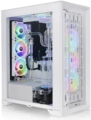 Thermaltake CTE T500 TG ARGB Full Tower ATX PC Case, 4mm Tempered Glass Panel, Fits Up 11* 120mm Fans & 420mm Radiator, Active Cooling, USB 3.2 Type-C *1, USB 3 *2, Snow| CA-1X8-00F6WN-01