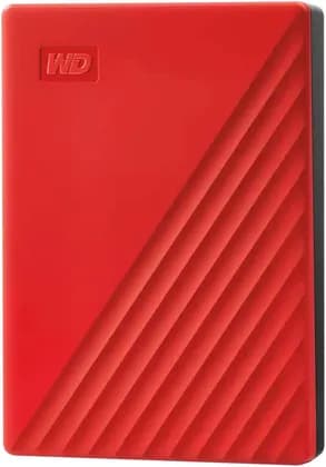Western Digital My Passport External Hard Drive, 6TB Capacity, Up to 5 GB/s Transfer Rate, USB 3.2 Gen 1 / USB 2.0 Interface, Micro-B Connector, Red | WDBR9S0060BRD-WESN