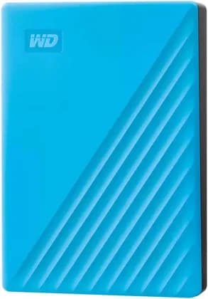 Western Digital My Passport External Hard Drive, 5TB Capacity, Up to 5 GB/s Transfer Rate, USB 3.2 Gen 1 / USB 2.0 Interface, Micro-B Connector, Sky | WDBPKJ0050BBL-WESN