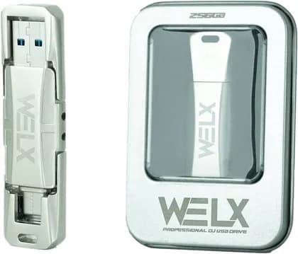 Welx Ultra Fast 3.2 USB, 1TB Capacity, Fast Sync, Dual-Interface (USB-C + USB-A), 400MB/s Read & Write Speeds, Grey | WELX-UF1TB
