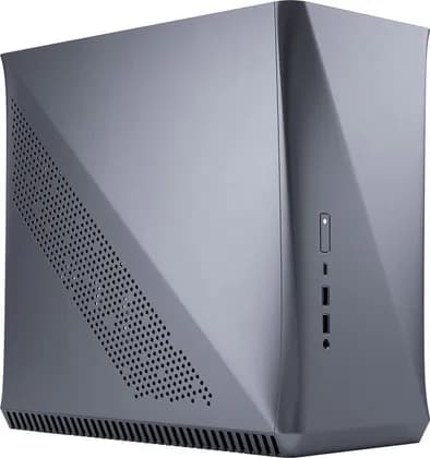 Fractal Design Era Mini-ITX Compact Modular Walnut Top Panel Gaming Case, Small Form Factor, 120mm Cooler Height, SFX, No LED, Anodized Aluminum/Steel, Titanium Gray | FD-CA-ERA-ITX-GY