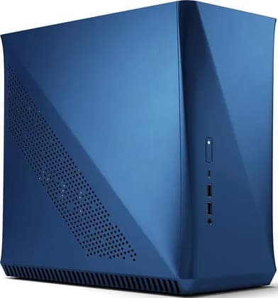 Fractal Design Era ITX Cobalt TG Compact Computer Case, 1x SSR3 80mm Fan Included, Up to 240mm Radiator & Total of 5 Fans Support, Front Type-C, Easy Access, Blue | FD-CA-ERA-ITX-BU