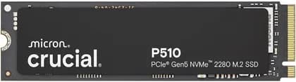Crucial P510 PCIe Gen5 NVMe M.2 Internal SSD, 1TB Capacity, Up to 11,000 MB/s Sequential Read & 9,500 MB/s Sequential Write, 600TBW Endurance | CT1000P510SSD8