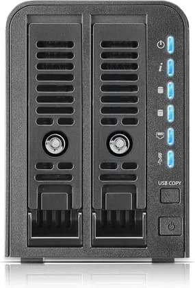Thecus Thecus N2350 2-Bay NAS with Marvell Armada 385 Dual Core 1.0GHz, 1GB RAM, 2x USB 3.0 - Black
