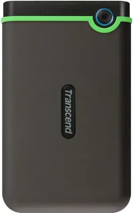 Transcend StoreJet 25M3 2.5" Portable Hard Drive, 4TB Capacity, 5Gbps Data Transfer Rate, Micro USB to USB-A Interface, One Touch Auto Backup Technology, Iron Gray | TS4TSJ25M3S
