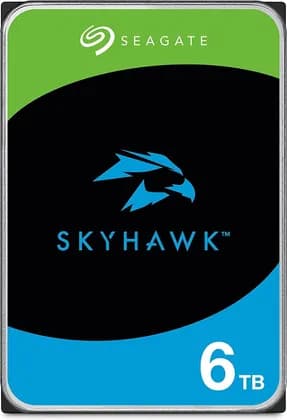Seagate Skyhawk 6TB SATA 6.0Gb/s 3.5'' Internal Hard Drive, 256 MB Cache, 5400RPM, 180 MB/s Maximum Data Transfer Rate, Supports up to 64 HD Cameras, 1 Million Hours MTBF | ST6000VX009