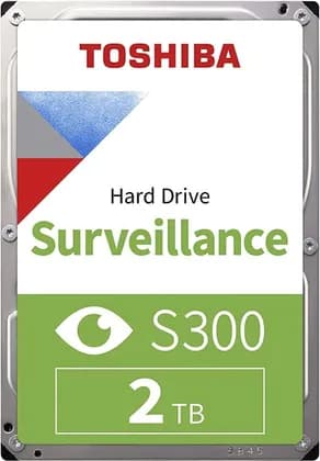Toshiba S300 3.5" 2TB Surveillance SATA 6.0 Gbit/s Internal HDD, 184MB/s Typ. Data Transfer Speed, 5400 RPM Speed, 128MB Cache, 24/7 Operation, 180TB/Year Workload | HDWT720UZSVA-2