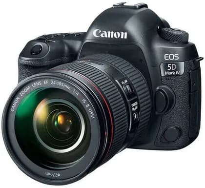 Canon EOS 5D Mark IV DSLR Camera with 24-105mm f/4L II USM Lens, 30.4MP Full-Frame Sensor, 4K Video, Dual Pixel AF Professional Camera Kit for Photography & Videography, Black | 5D IV DSLR Camera