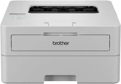 Brother HL-B2100D Mono Laser Printer, 2-Lines LCD Screen, 250 Sheets Paper Tray, 50 Sheets Automatic Document Feeder, Print up to 34ppm for A4, Wireless and Wi-Fi Direct, Gray | HL-B2100D