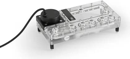 Alphacool Core Distro Plate 240 Right, D5/DDC V.2 with VPP Apex Pump, aRGB Lighting, Custom PC Water Cooling, 240mm, Acrylic, G1/4 Fittings | 13873