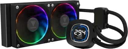 GAMDIAS Chione M4-240 Elite Cooling Power, 2.1" LCD Display, 800 - 2000 RPM Fan Speed, 69.01 CFM Air Flow, 2.37 mmH2O Air Pressure, Hydraulic Bearing Type, Black | CHIONE M4-240