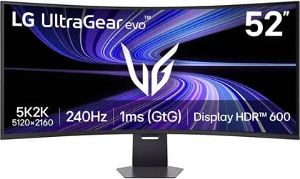 LG 52" UltraGear Evo Gaming Monitor, 5K2K Display, 240Hz Refresh Rate, 1ms (GtG) Response Time, AMD FreeSync Premium Technology, Dynamic Action Sync, Black | 52G930B