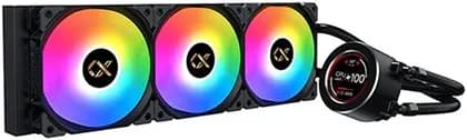 Xigmatek Frozr-O II 360 AIO CPU Liquid Cooler, 2.4" Digital LCD Pump Head, 1800RPM Fan Speed, 82.2CFM Fan Airflow, 25.3dBA Fan Noise, Copper Cold Plate, Black | EN40443