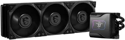 MSI MEG Coreliquid S360 CPU Liquid Cooler, Compatible with Intel Socket LGA1700, 360mm Radiator Size, 56.2 CFM Fan Airflow, Hydro Dynamic Bearing, 4pin PWM, 2000 RPM Speed, Black | 9S6-6A0521-001