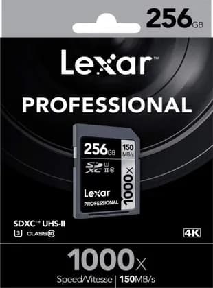 Lexar 1000x SDHC/SDXC UHS-II Card 150Mbps SDHC Flash Memory Card, 256GB | LSD256CRBEU1000