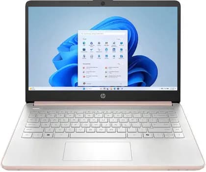 HP 14-dq6015dx Laptop, 14" diagonal HD display, Intel Processor N150, 4GB DDR4, 128GB UFS, Intel UHD Graphics, Windows 11 Home, English Keyboard, Pale Rose Gold | B7FS4UA