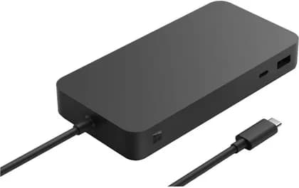Microsoft Surface Thunderbolt 4 Docking Station, 3x USB-A, 3x Thunderbolt 4 USB-C, 1x 2.5Gbps Ethernet Ports, 3.5mm Audio Jack, Up to 96W Passthrough, Wide Compatibility, Black | T8H-00001 / T8H-00016