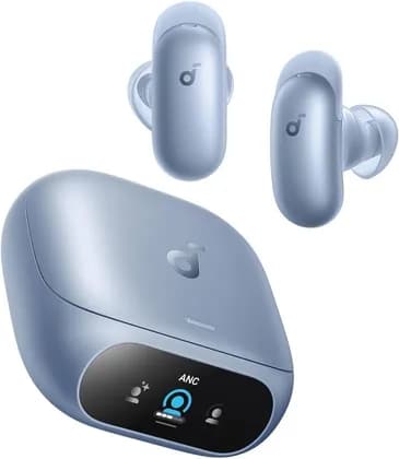 Anker Soundcore Liberty 5 Pro, Guinness World Records-Certified Call Quality, ANKER Thus AI Chip, Active Noise Cancelling Wireless Earbuds, Crystal-Clear Calls, Pearl Blue | D1203