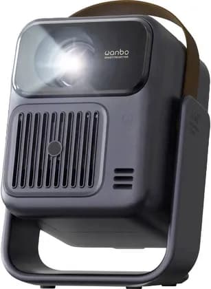 Wanbo ToGo Pro Portable Smart Projector, Native 1080P Full HD Resolution, 500 ANSI Lumens, Auto Focus, Auto Keystone Correction & Built-In Battery, Google TV, Android 14, Dark Blue | TOGO-PRO