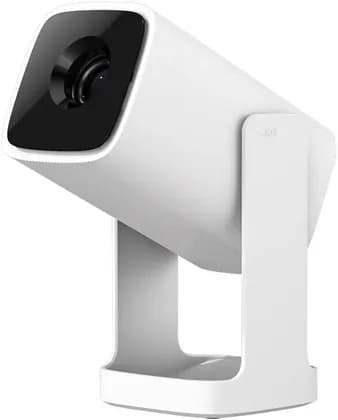 Wanbo Cube 1 Projector, 40-110" Projection Size, 200 ISO Lumens, Electric Focus, 28dB Quiet Cooling, 4 Point Keystone Correction, 8W Speaker System, Built-in Android TV 11, Alpine White | CUBE-1