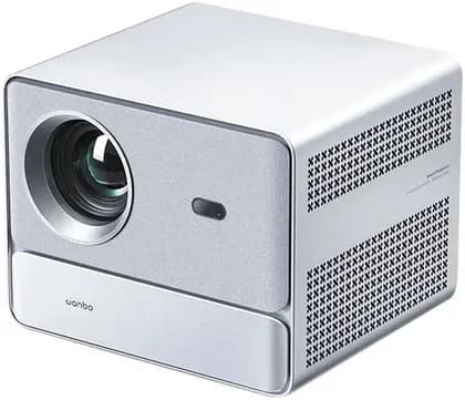 Wanbo DaVinci 1 Pro FHD Projector, Google TV, 600 ANSI, Native 1080P, 5G/2.4G WiFi, 2* 8W Speakers, FHD Netflix, Auto-Focus/ Keystone Correction / Google Assistant / Chromecast, Silver | DaVinci 1 Pro