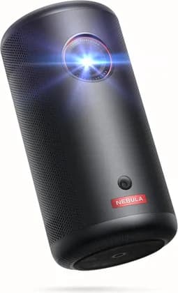Nebula Capsule 3 1080p Mini Projector, Smart 200 ANSI-Lumen Portable Projector with Official Google TV, Built-In Netflix, Dolby Digital, Built-In Battery with 2.5 Hours of Playtime | D2425