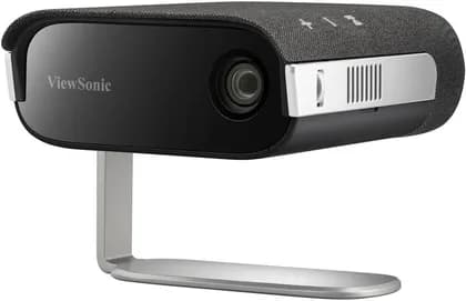 ViewSonic M1X Projector, 0.2" WVGA Projection System, 854 x 480 Native Resolution, 360 LED Lumens Brightness, 1.2 Throw Ratio, F 1.7, F 5.5mm Lens, 24" to 100" Image Size, Black | M1X