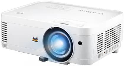 ViewSonic LS550WH Short Throw LED Projector, 3000 LED Lumens, F 2.6-6.9mm, Fixed Optical Zoom, 0.49 Short Throw Ratio, 360 Projection, H/V Keystone, White | LS550WH